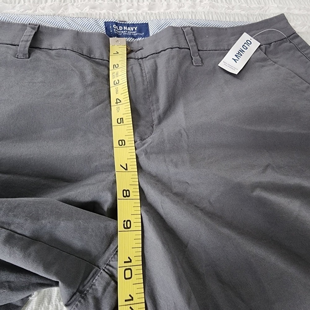 NWT Old Navy Everyday Short Womens 14 Gray Chino Casual Summer Stretch Classic - Picture 5 of 8